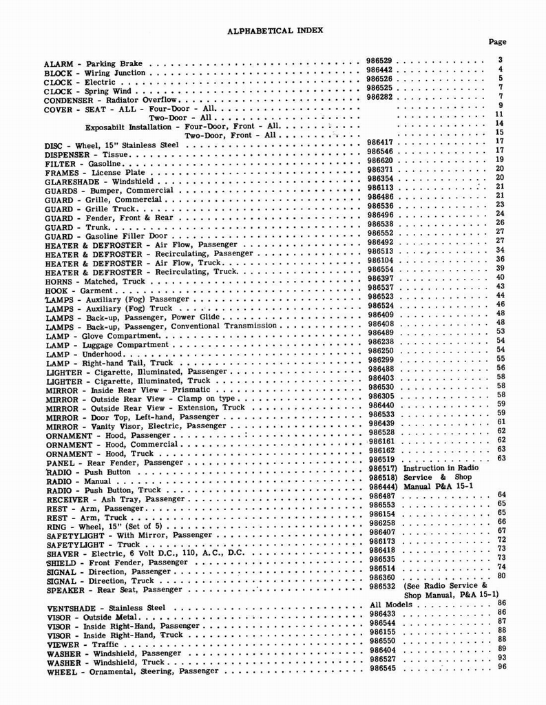 1951 Chevrolet Accessories Manual Page 27